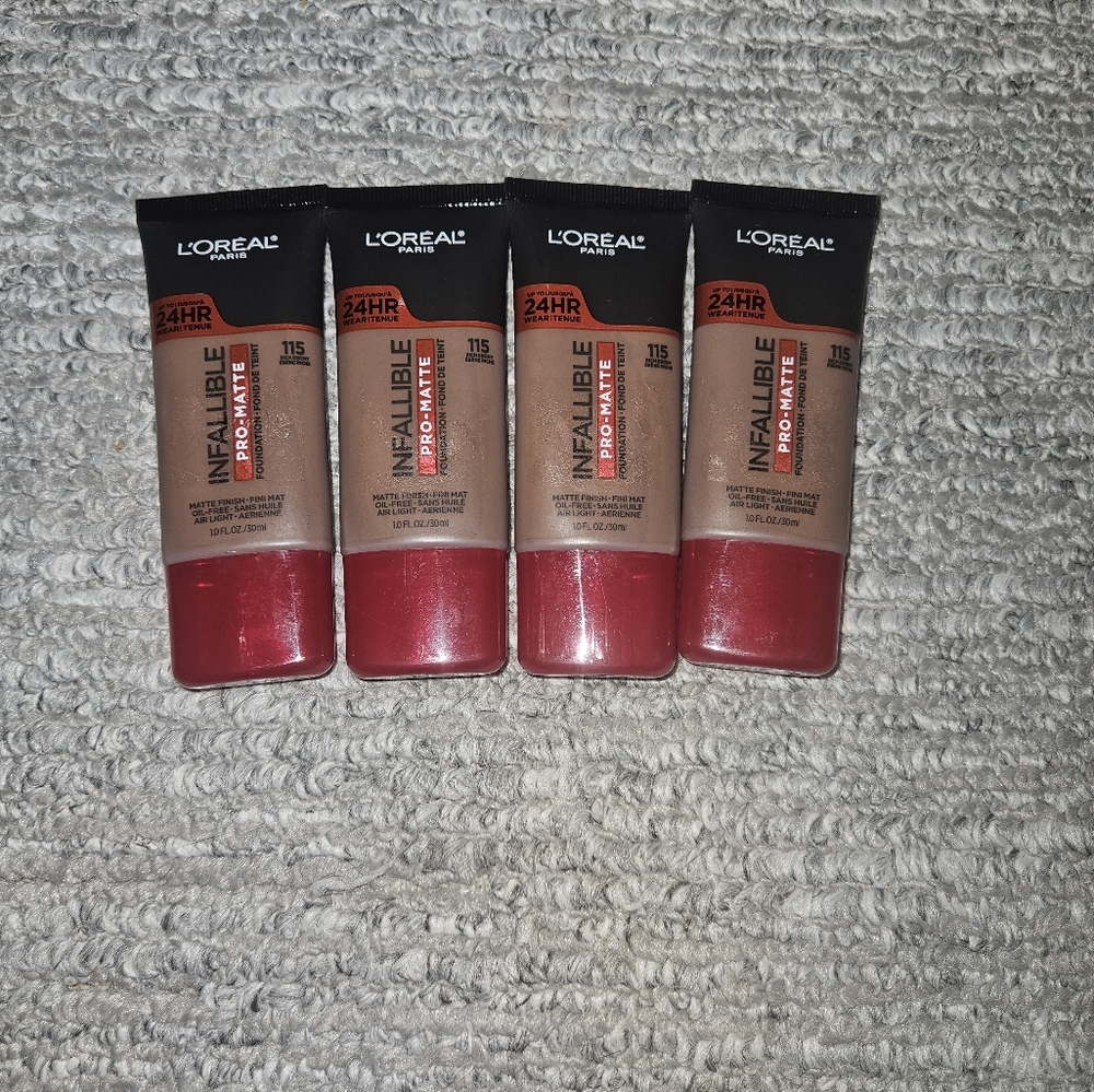 L'Oreal Infallible Pro-Matte Foundation in Red and Tan